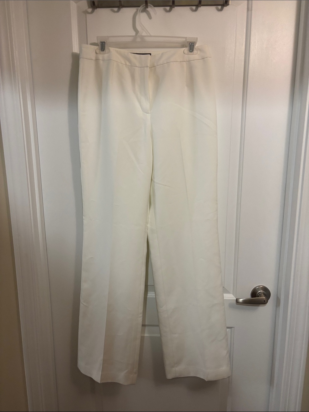 Women's Cream Wide-Leg Trousers